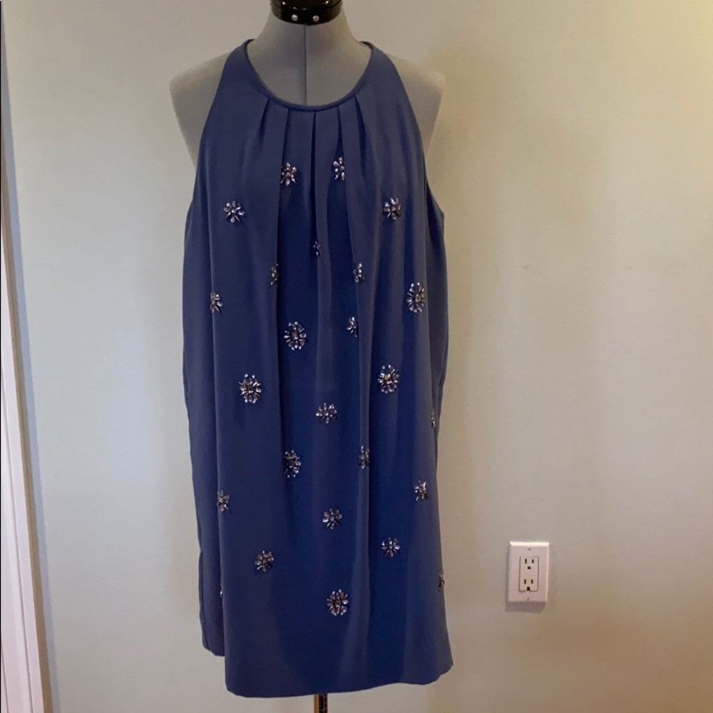 BCBG Lynzie Sleeveless Pleated Shift Dress